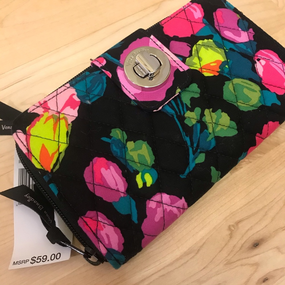 NWT Vera Bradley Turnlock Wallet
